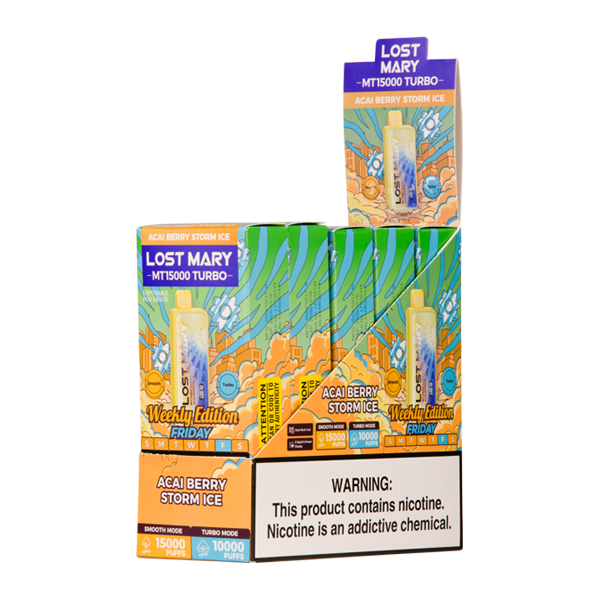 Lost Mary MT15000 Turbo Disposable Vape - Black Coral Wholesale