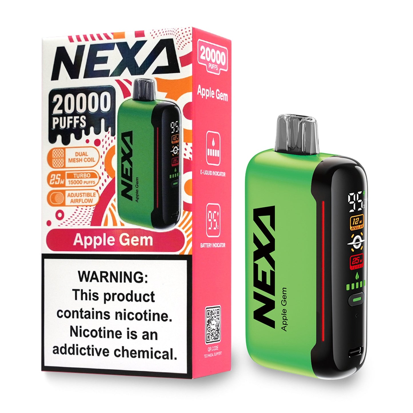 Nexa N20000 Disposable Vape - Black Coral Wholesale