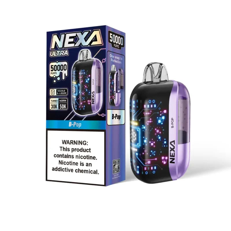 Nexa Ultra 50000 Disposable Vape - Black Coral Wholesale