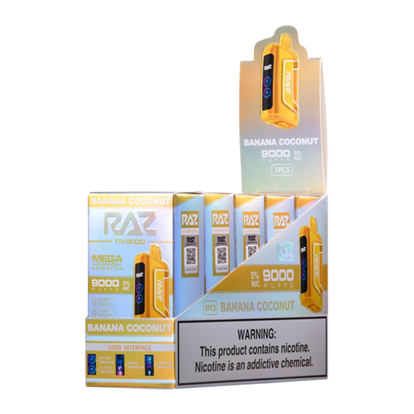 Raz TN9000 Disposable Vape - Black Coral Wholesale