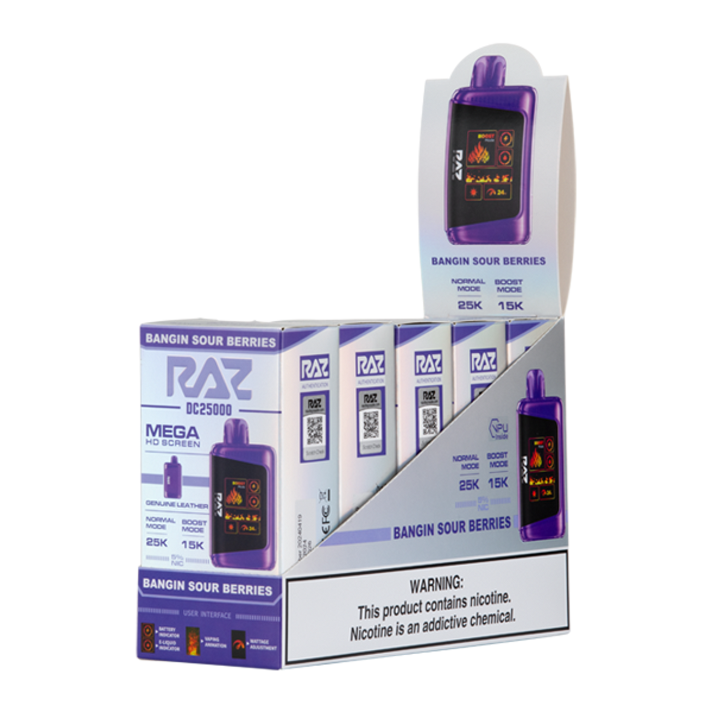 Raz DC25000 Disposable Vape - Black Coral Wholesale