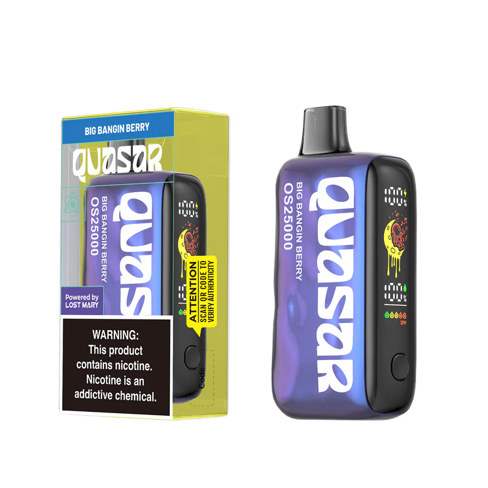 Quasar OS25000 Disposable Vape - Black Coral Wholesale