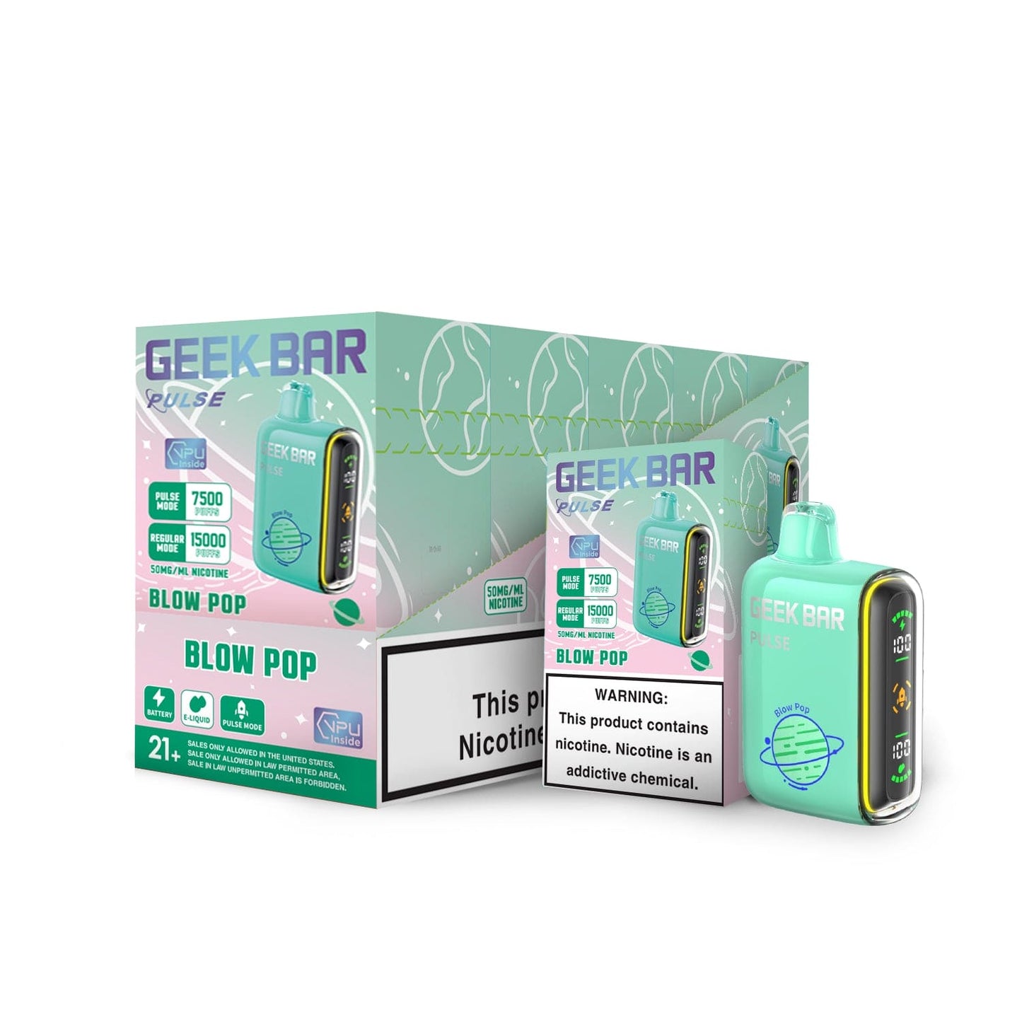 Geek Bar Pulse 15000 Disposable Vape - Black Coral Wholesale