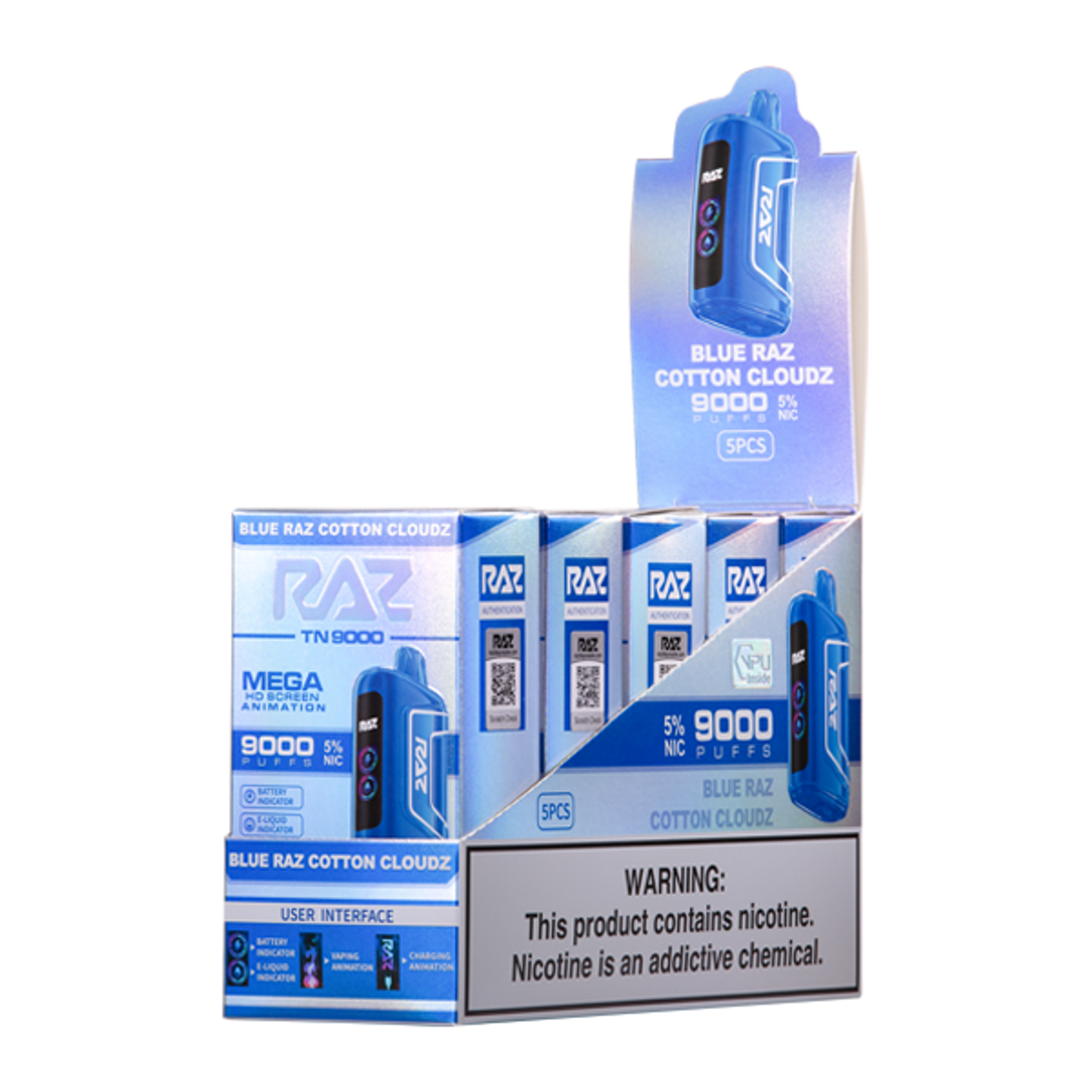 Raz TN9000 Disposable Vape - Black Coral Wholesale