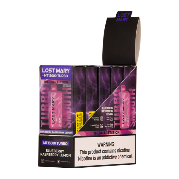 Lost Mary MT15000 Turbo Disposable Vape - Black Coral Wholesale