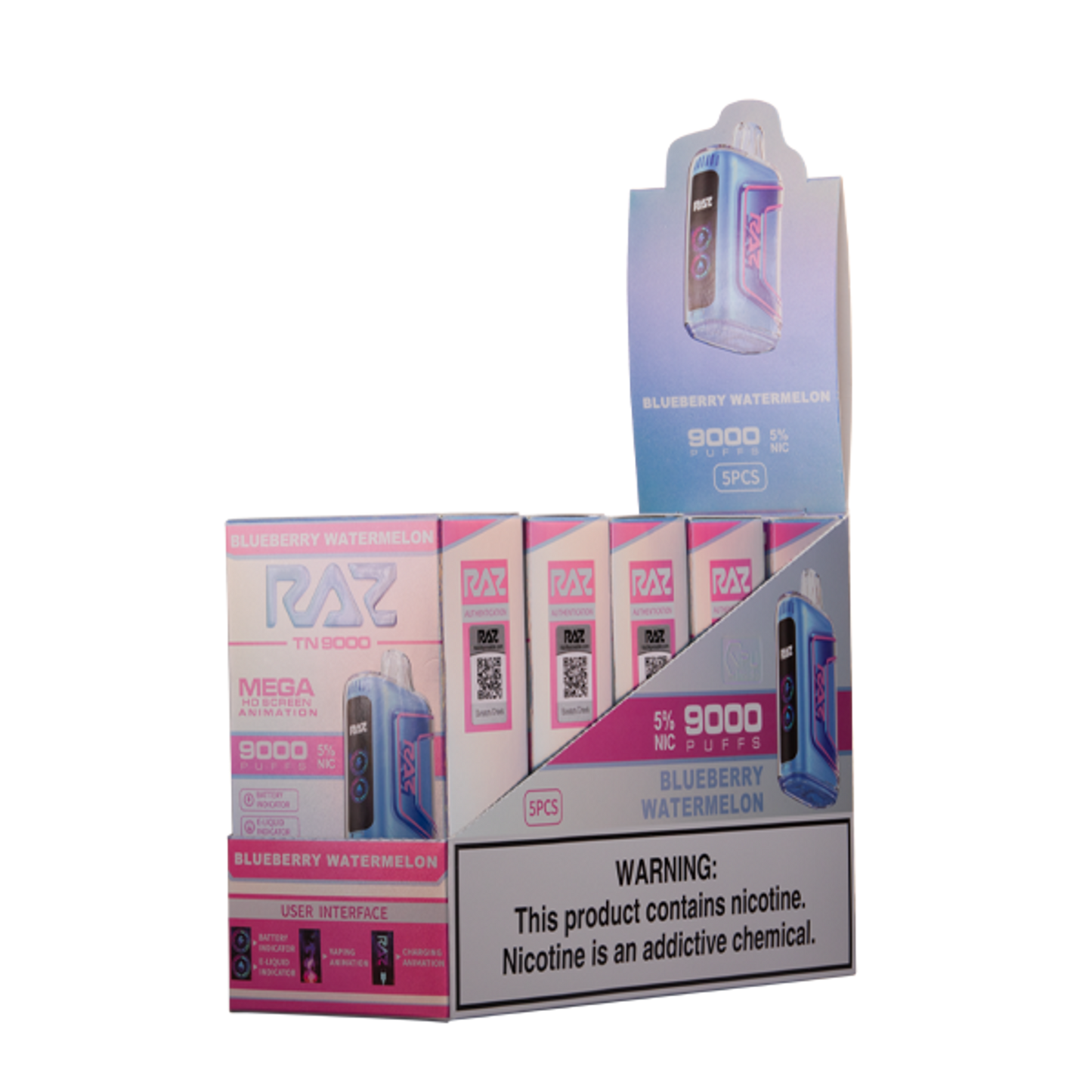 Raz TN9000 Disposable Vape - Black Coral Wholesale