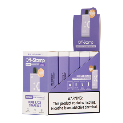 Off Stamp SW16000 Pod Disposable Vape - Black Coral Wholesale