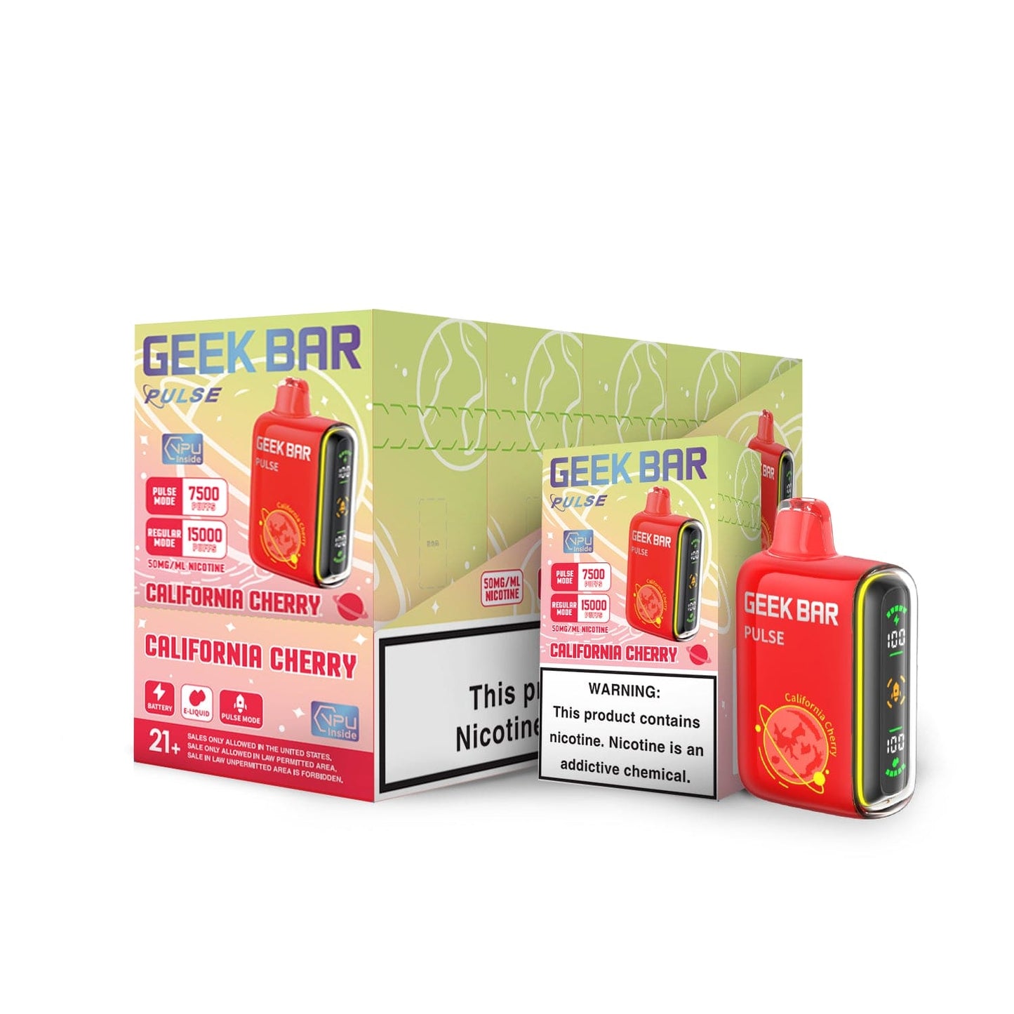 Geek Bar Pulse 15000 Disposable Vape - Black Coral Wholesale
