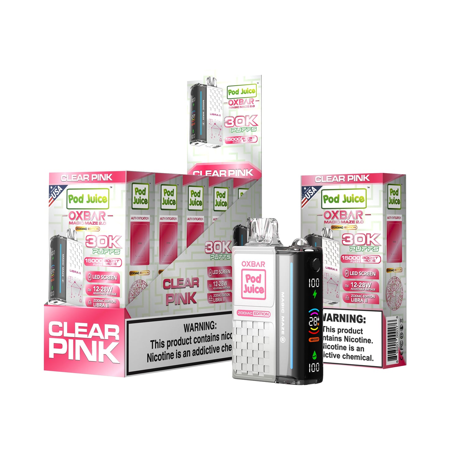 Oxbar Magic Maze 2.0 Pod Juice 30K Disposable Vape - Black Coral Wholesale