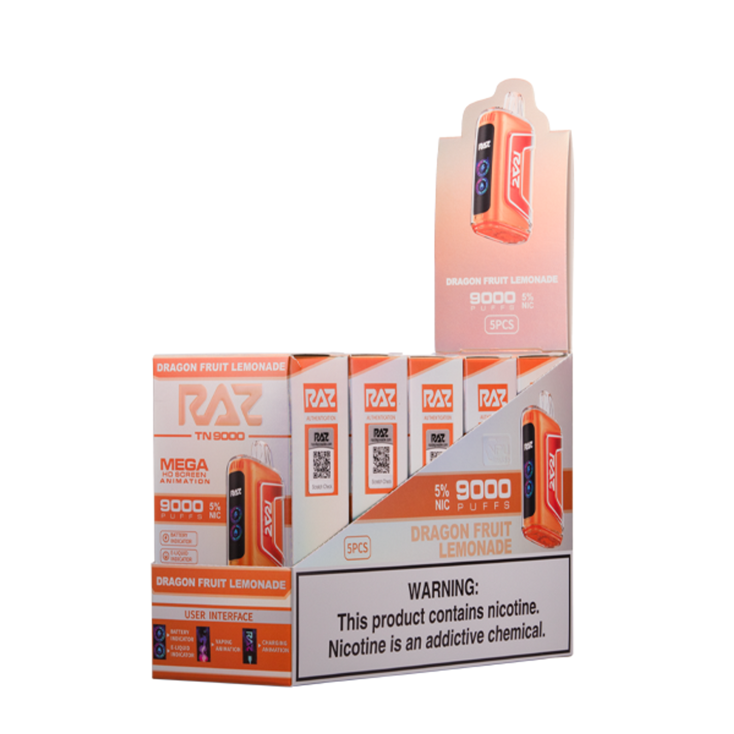 Raz TN9000 Disposable Vape - Black Coral Wholesale