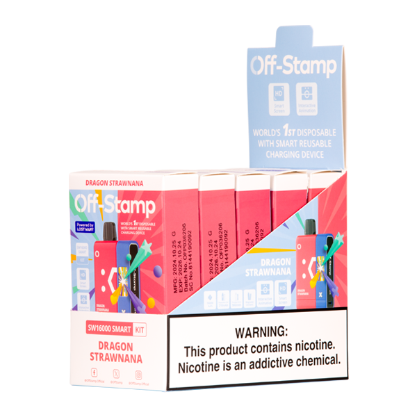 Off Stamp SW16000 Kit Disposable Vape - Black Coral Wholesale