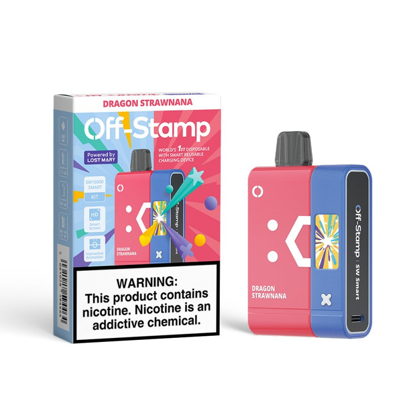 Off Stamp SW16000 Kit Disposable Vape - Black Coral Wholesale