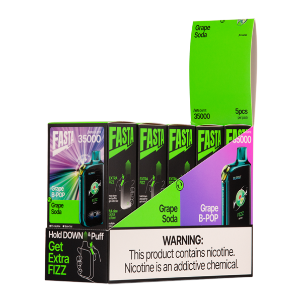 Fasta Burrst 35000 Disposable Vape - Black Coral Wholesale
