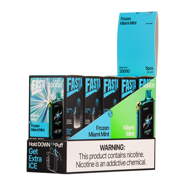 Fasta Burrst 35000 Disposable Vape - Black Coral Wholesale