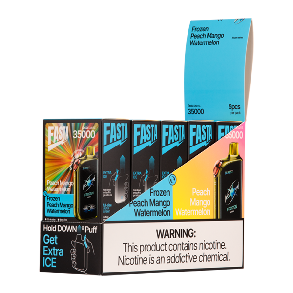 Fasta Burrst 35000 Disposable Vape - Black Coral Wholesale