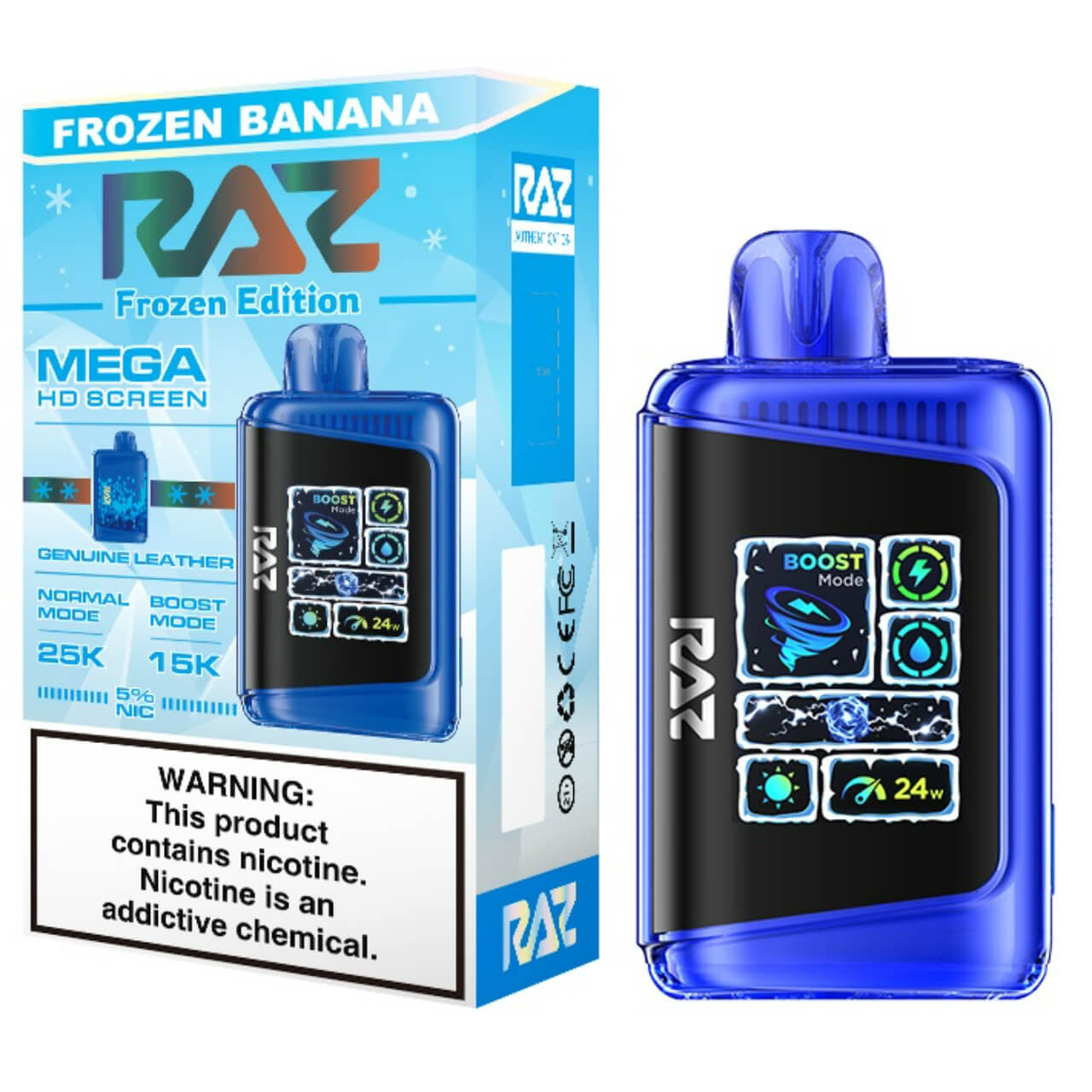 Raz DC25000 Disposable Vape - Black Coral Wholesale