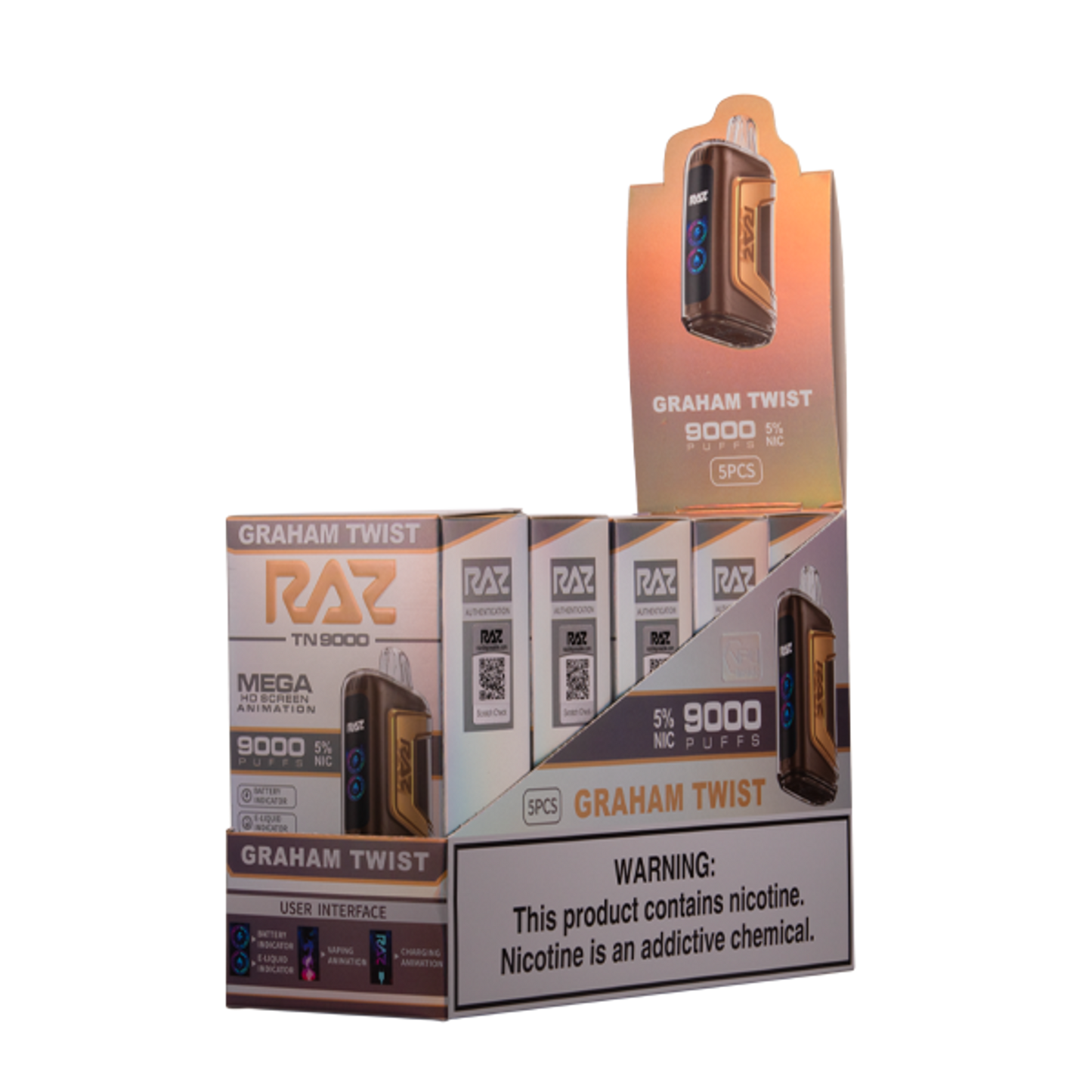 Raz TN9000 Disposable Vape - Black Coral Wholesale