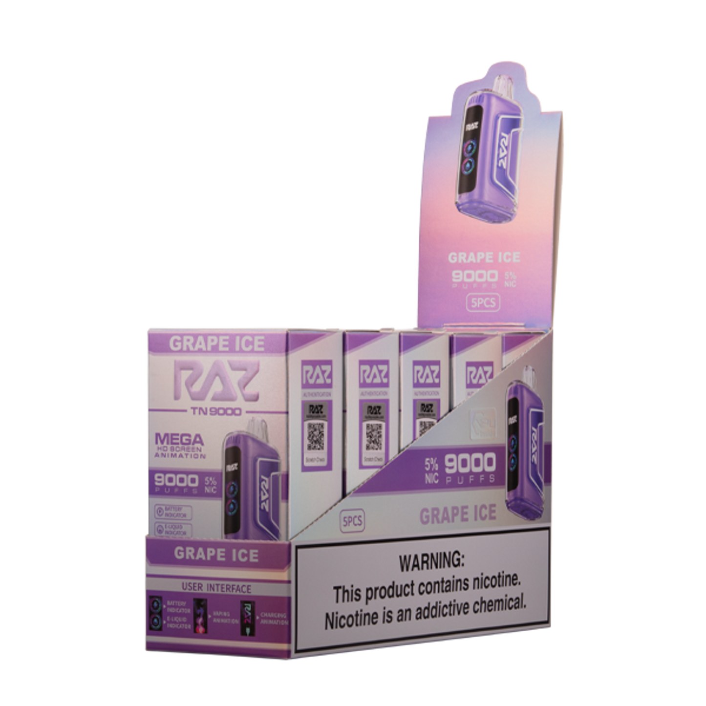 Raz TN9000 Disposable Vape - Black Coral Wholesale