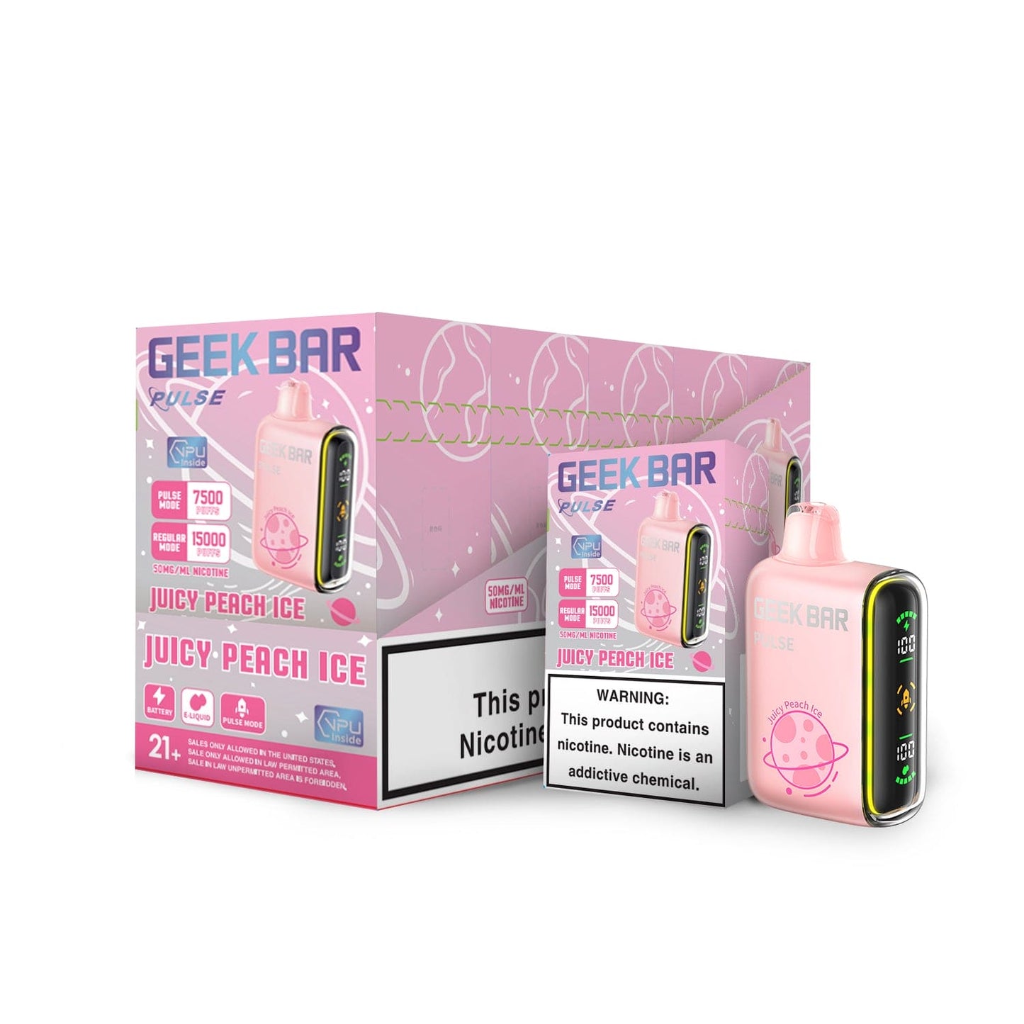 Geek Bar Pulse 15000 Disposable Vape - Black Coral Wholesale