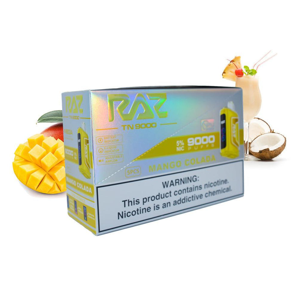 Raz TN9000 Disposable Vape - Black Coral Wholesale