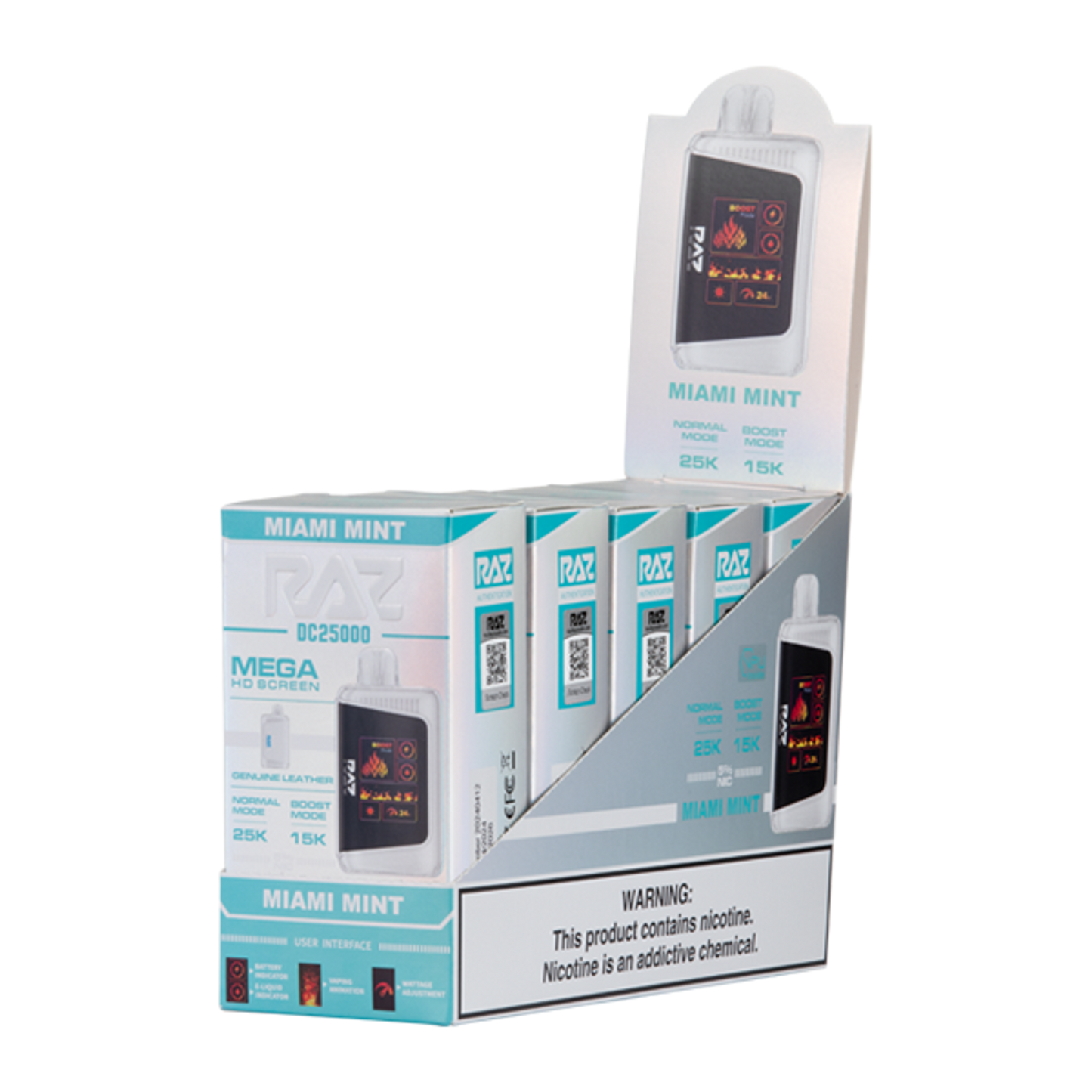 Raz DC25000 Disposable Vape - Black Coral Wholesale