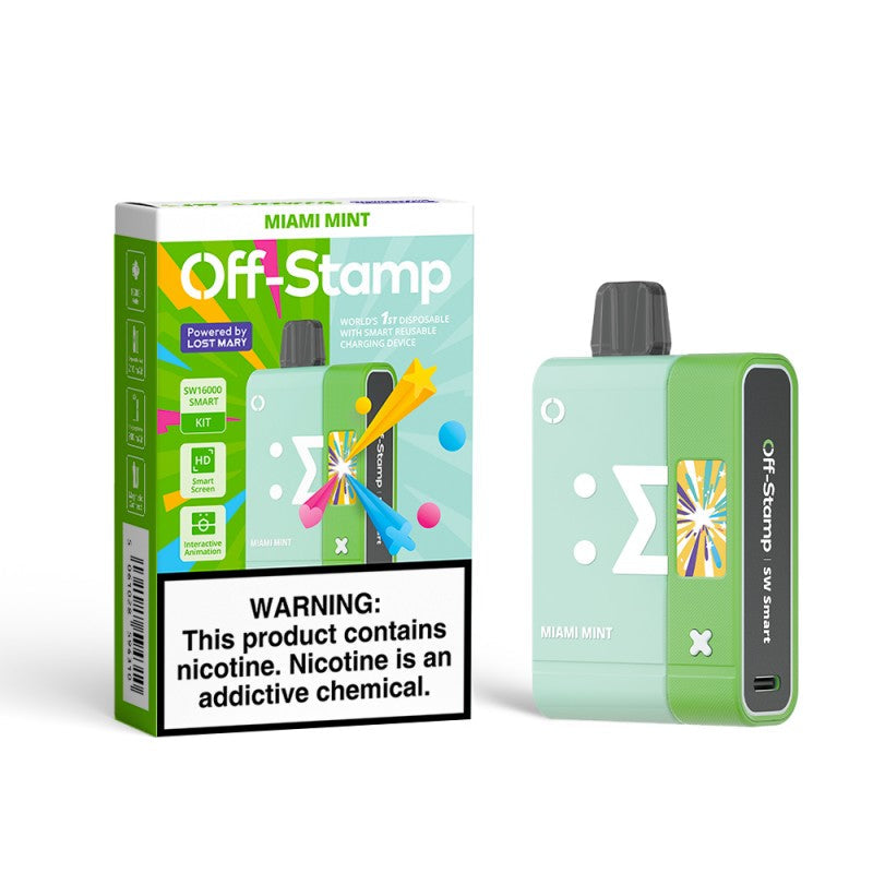 Off Stamp SW16000 Kit Disposable Vape - Black Coral Wholesale