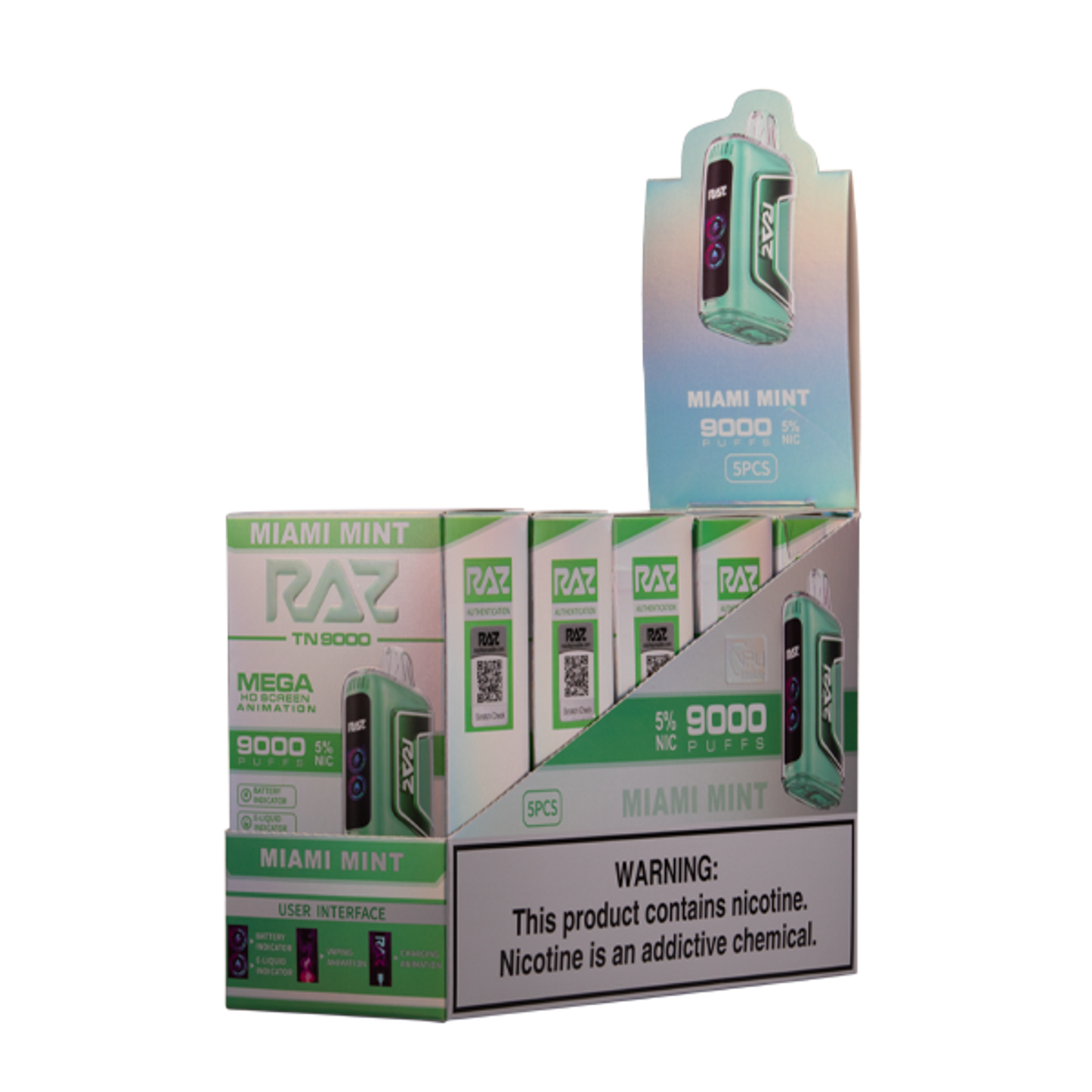 Raz TN9000 Disposable Vape - Black Coral Wholesale