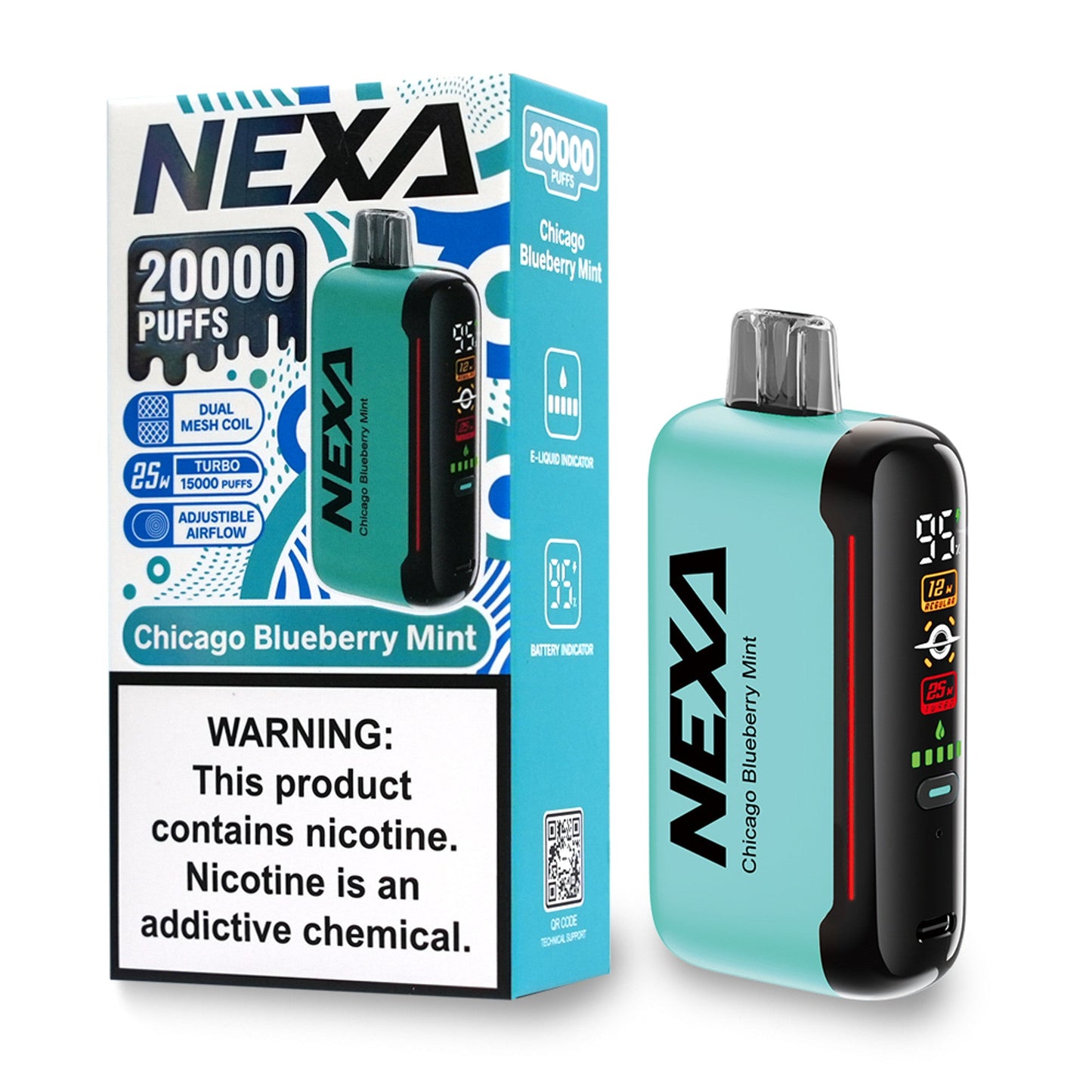 Nexa N20000 Disposable Vape - Black Coral Wholesale