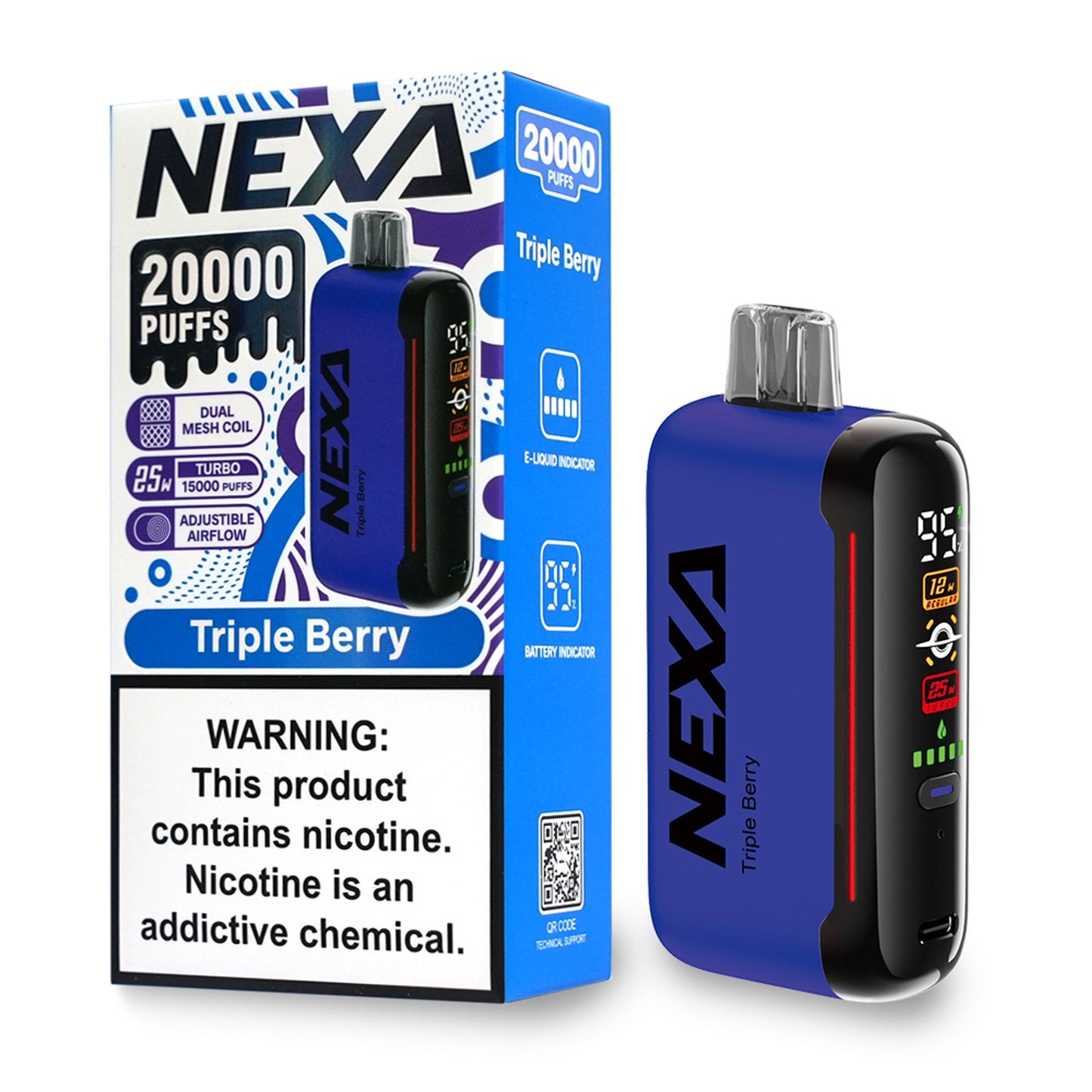 Nexa N20000 Disposable Vape - Black Coral Wholesale