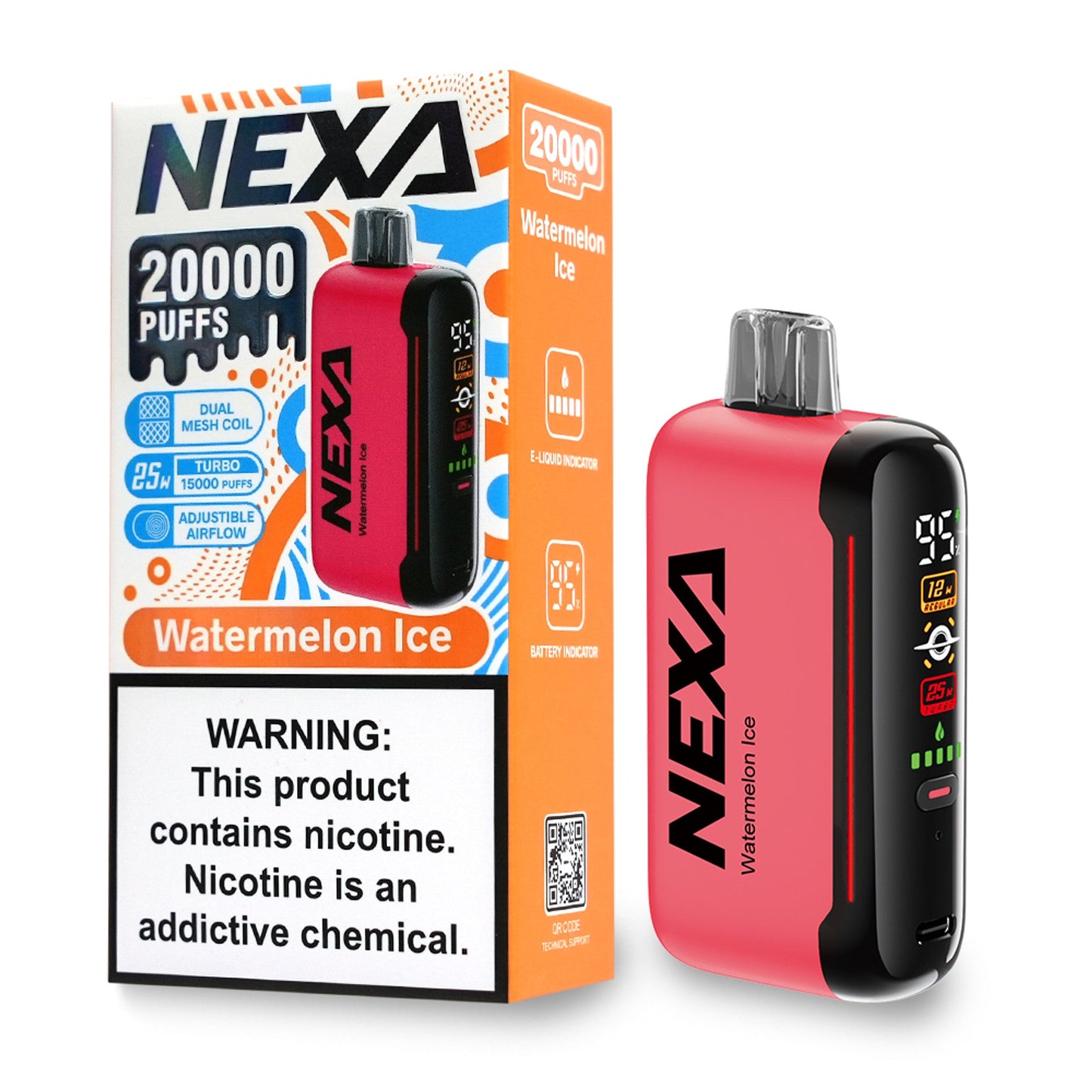 Nexa N20000 Disposable Vape - Black Coral Wholesale