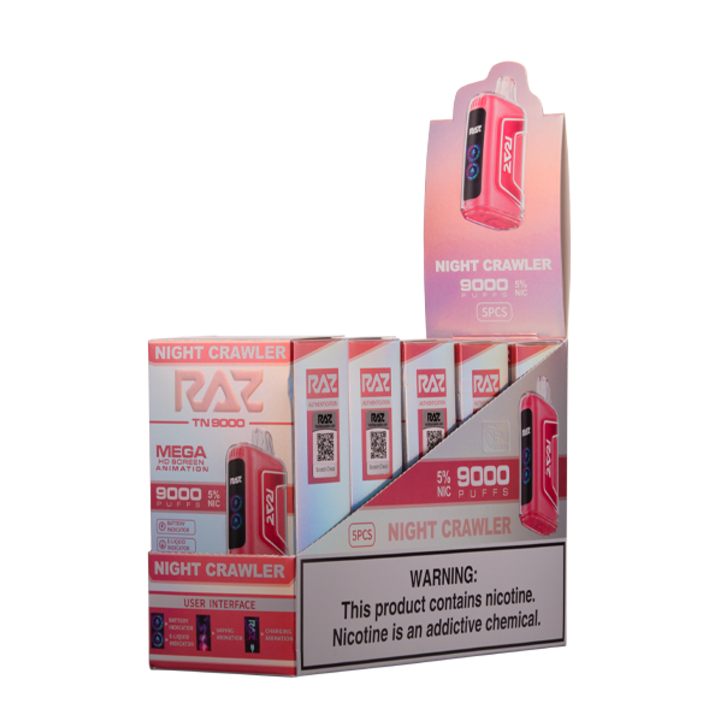 Raz TN9000 Disposable Vape - Black Coral Wholesale