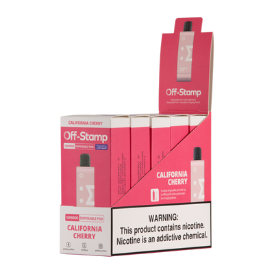 Off Stamp SW9000 Pod Disposable Vape - Black Coral Wholesale
