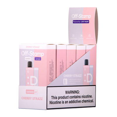 Off Stamp SW9000 Kit Disposable Vape - Black Coral Wholesale