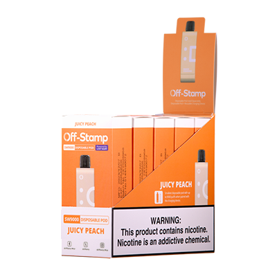 Off Stamp SW9000 Pod Disposable Vape - Black Coral Wholesale