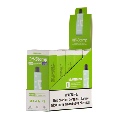 Off Stamp SW9000 Pod Disposable Vape - Black Coral Wholesale