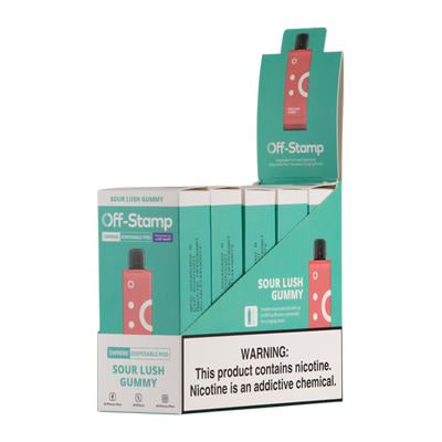 Off Stamp SW9000 Pod Disposable Vape - Black Coral Wholesale