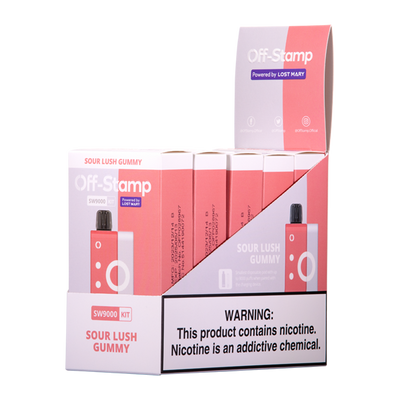 Off Stamp SW9000 Kit Disposable Vape - Black Coral Wholesale
