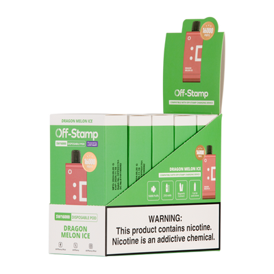 Off Stamp SW16000 Pod Disposable Vape - Black Coral Wholesale