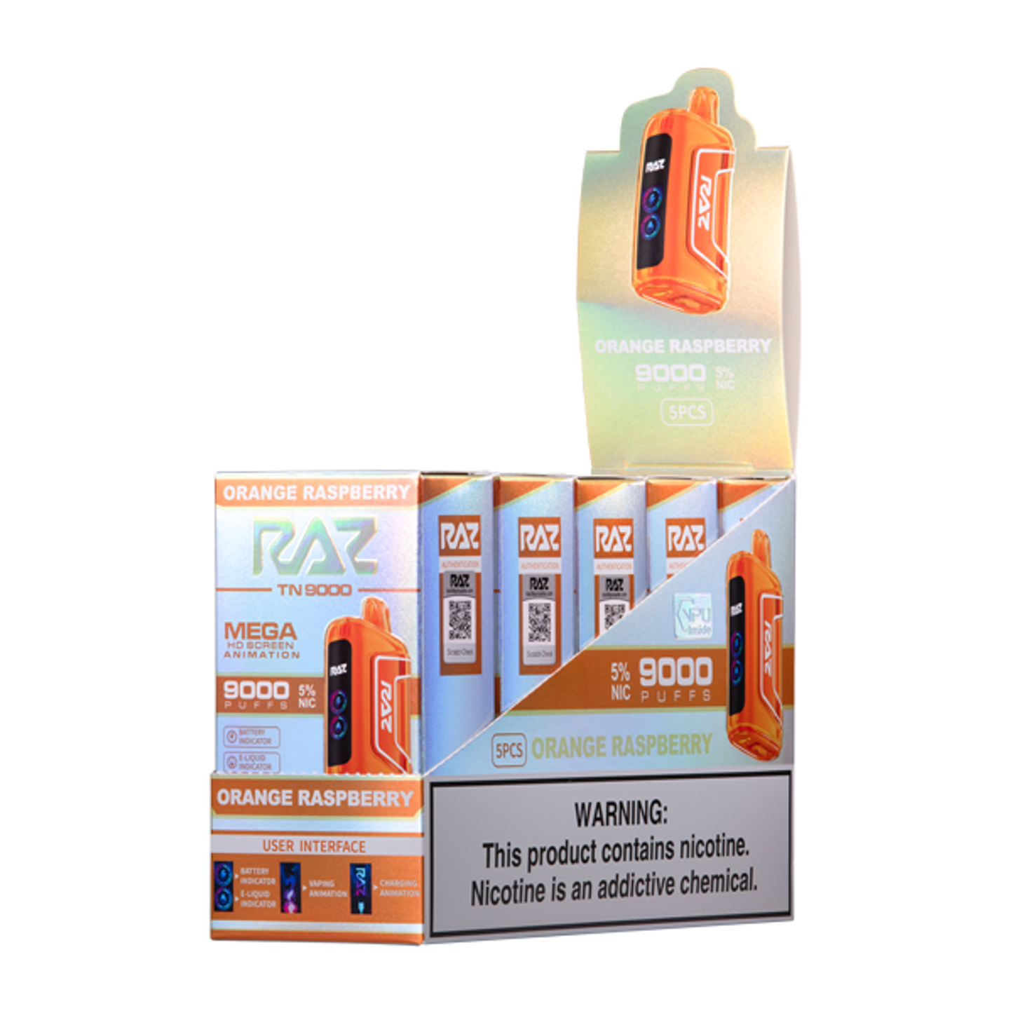 Raz TN9000 Disposable Vape - Black Coral Wholesale