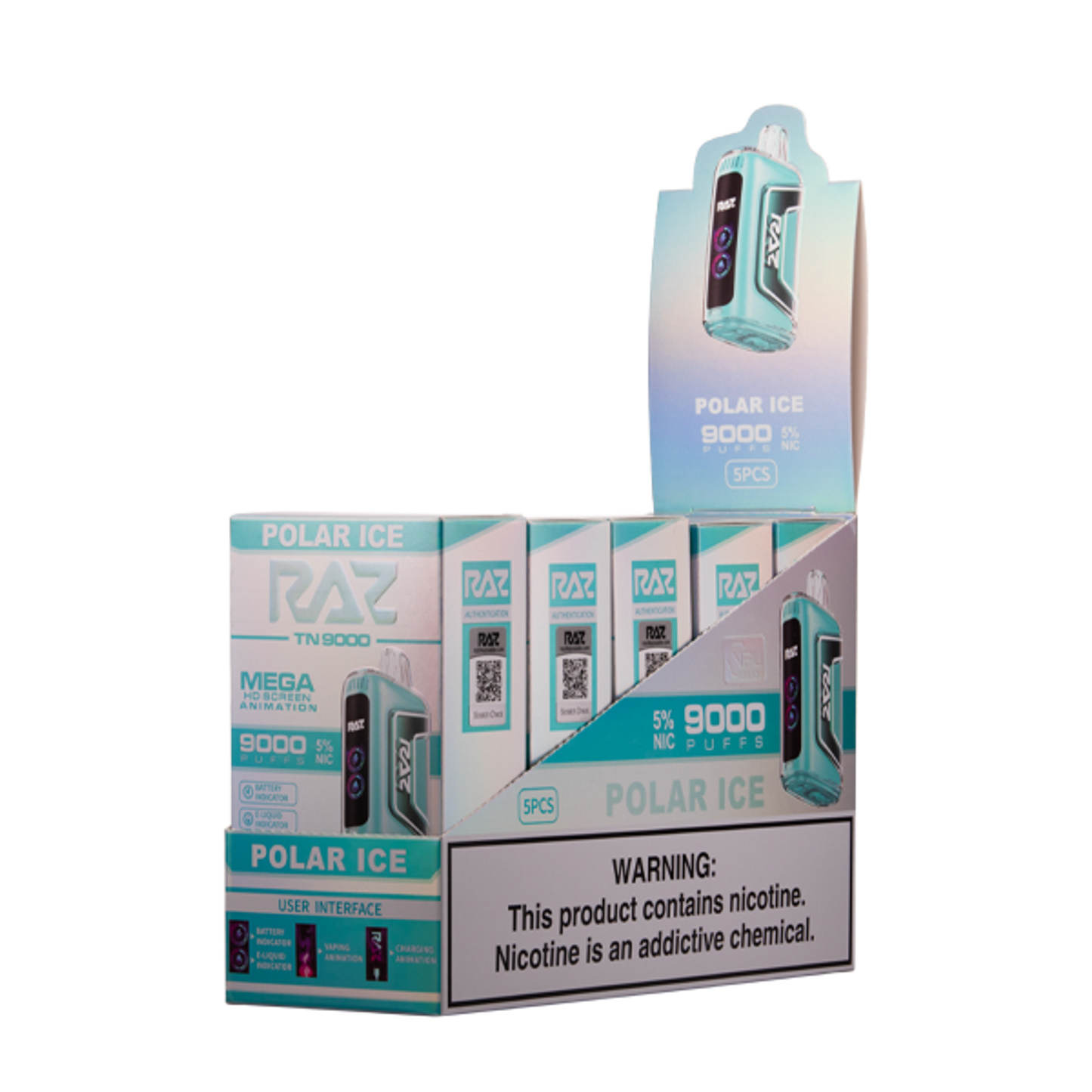 Raz TN9000 Disposable Vape - Black Coral Wholesale