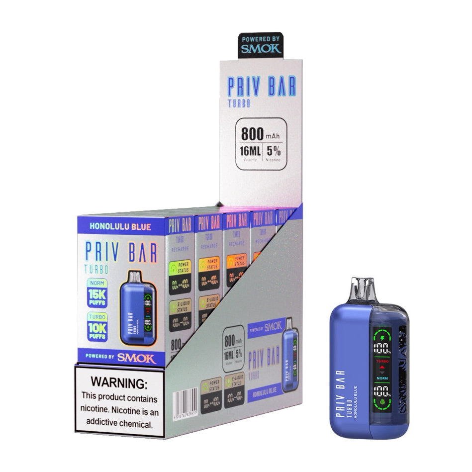 Priv Bar Turbo 15000 Disposable Vape - Black Coral Wholesale
