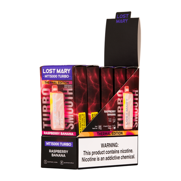 Lost Mary MT15000 Turbo Disposable Vape - Black Coral Wholesale