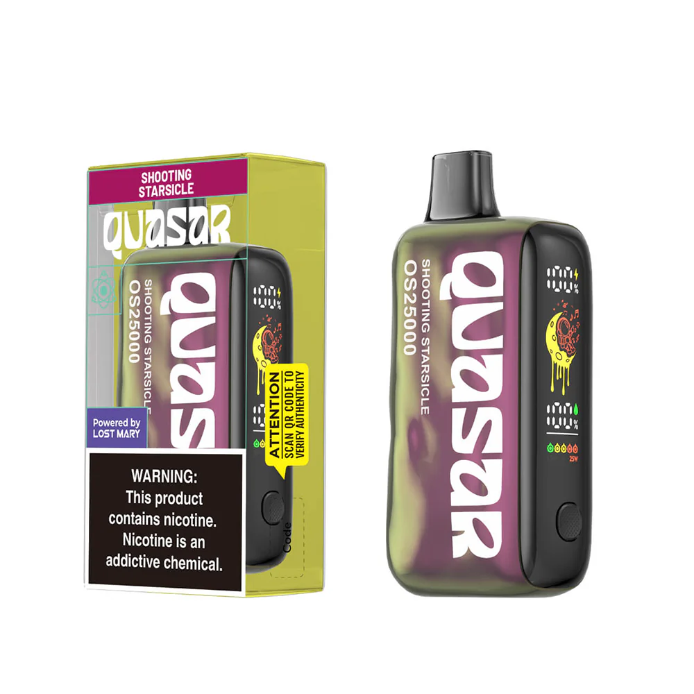 Quasar OS25000 Disposable Vape - Black Coral Wholesale