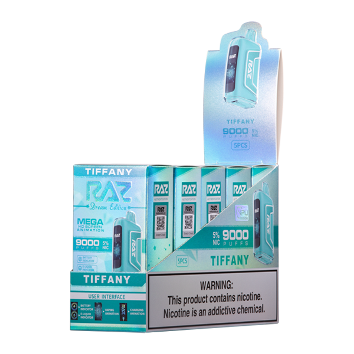 Raz TN9000 Disposable Vape - Black Coral Wholesale
