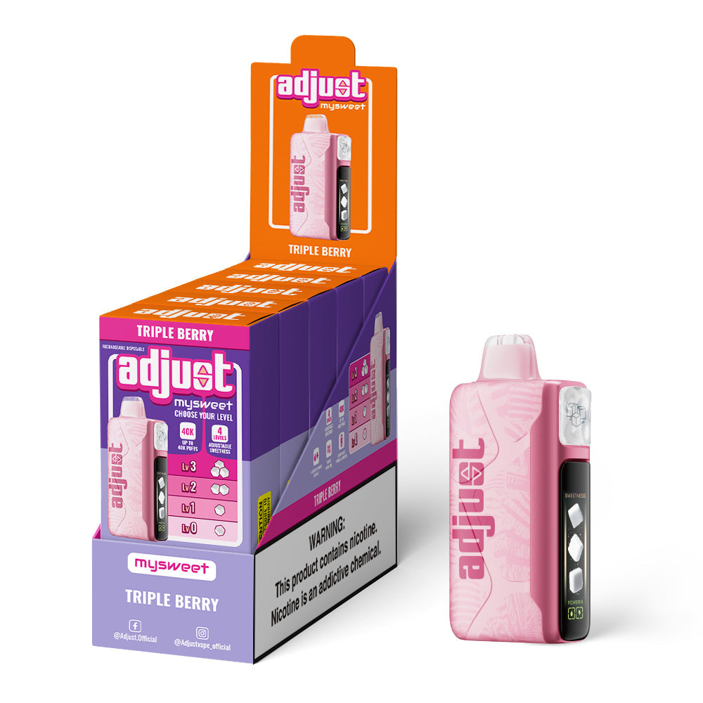Adjust MySweet 40K Disposable Vape - Black Coral Wholesale
