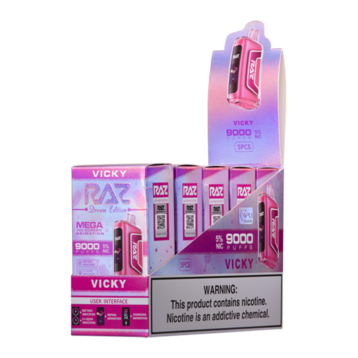 Raz TN9000 Disposable Vape - Black Coral Wholesale