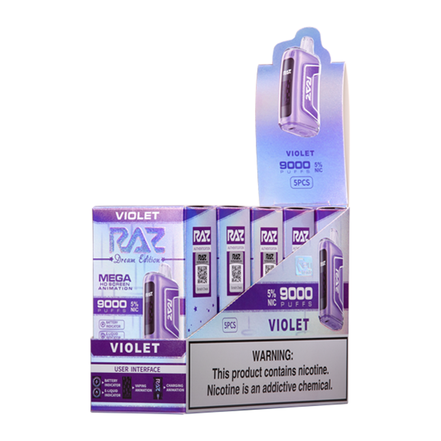 Raz TN9000 Disposable Vape - Black Coral Wholesale