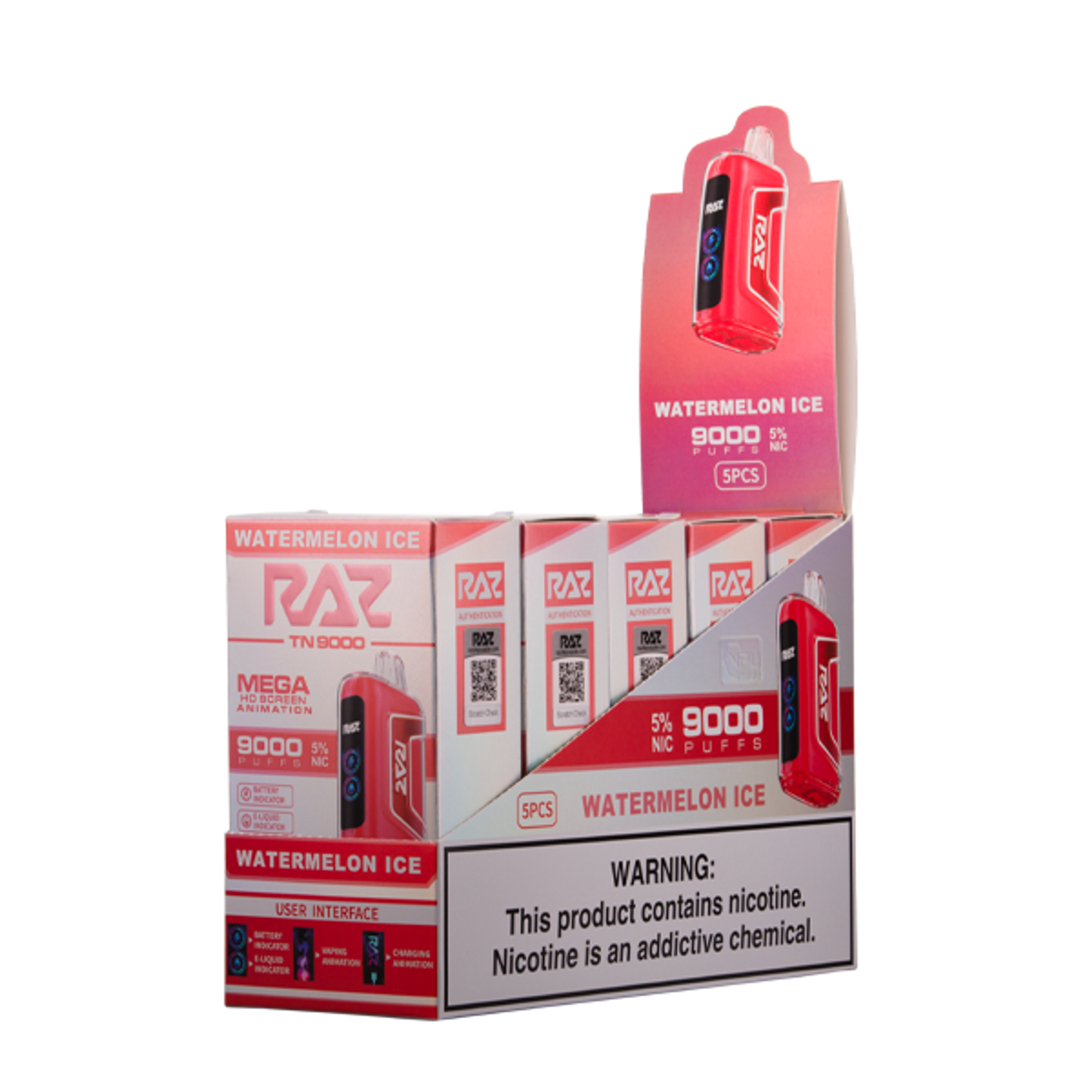 Raz TN9000 Disposable Vape - Black Coral Wholesale