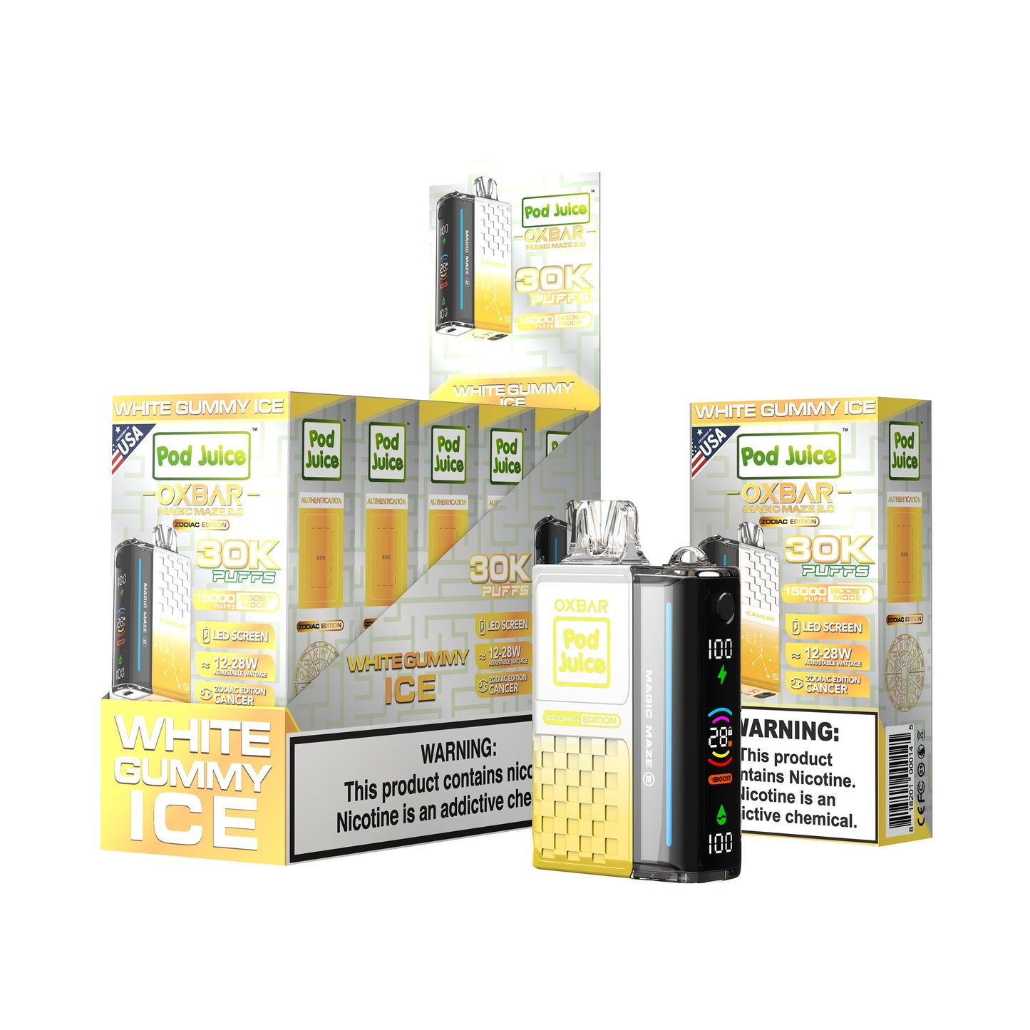 Oxbar Magic Maze 2.0 Pod Juice 30K Disposable Vape - Black Coral Wholesale