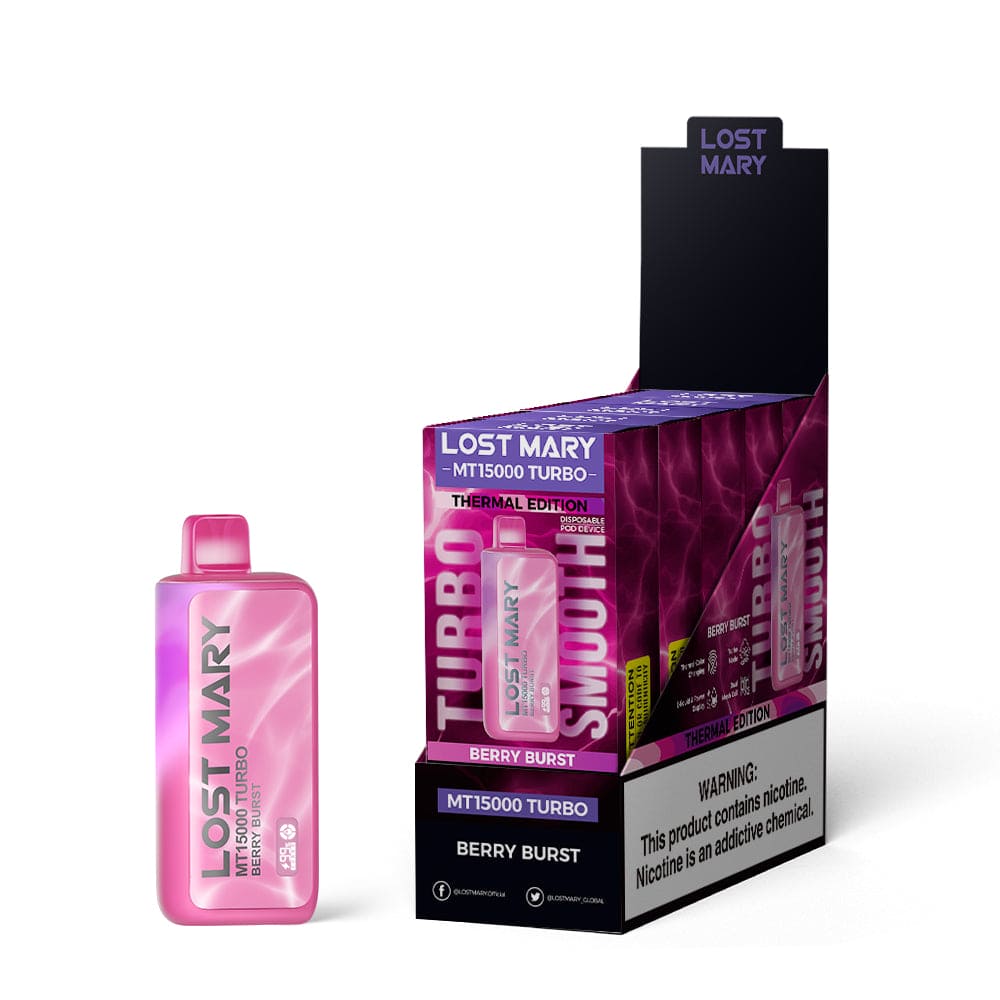 Lost Mary MT15000 Turbo Disposable Vape - Black Coral Wholesale
